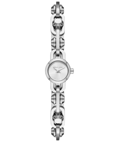 MICHAEL KORS WOMEN'S MK ASTOR LINK TWO-HAND STAINLESS STEEL WATCH 14MM