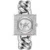 Michael Kors Women's Mk Chain Lock White Dial Watch In White