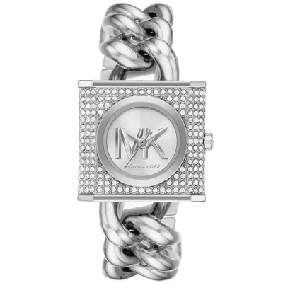 Michael Kors Women's Mk Chain Lock White Dial Watch