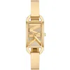 Michael Kors Mini Empire Pavé Gold-tone Bangle Watch