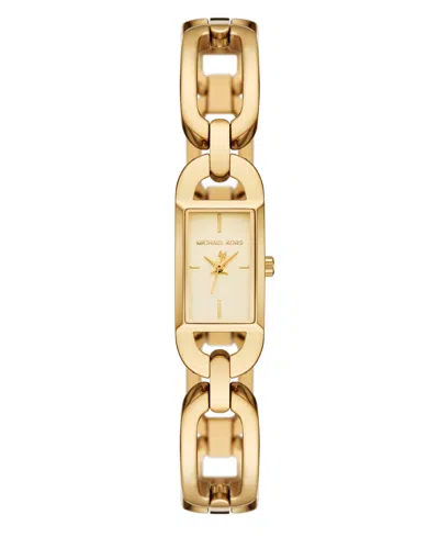 Michael Kors Women's Mk Empire Three-hand Gold-tone Stainless Steel Watch 21mm