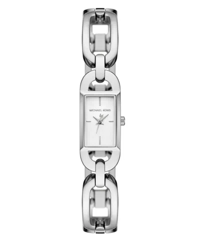 Michael Kors Women's Mk Empire Three-hand Stainless Steel Watch 21mm In Metallic