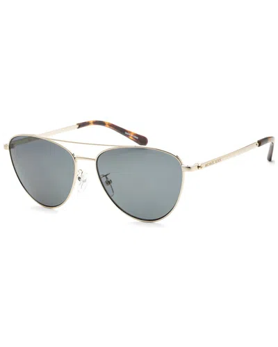 Michael Kors Women's Mk1056 58mm Polarized Sunglasses In Gold
