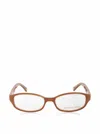 Michael Kors Women's Mk841 Oval Eyeglasses In Tan In Brown