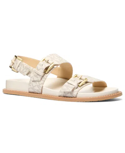 Michael Kors Women's Nia Footbed Flat Sandals In Pink