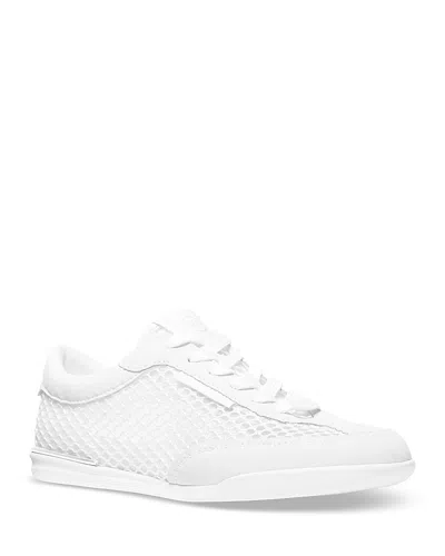 Michael Kors Women's Nolan Lace Up Sneakers In White