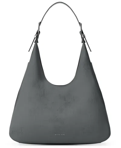 Michael Kors Women's Nolita Large Nubuck Hobo Shoulder Bag In Gray
