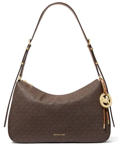 Michael Kors Women's Nolita Large Top Zip Convertible Shoulder Bag In Brown