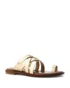 Michael Kors Women's Nora Toe Ring Sandals In Pale Gold