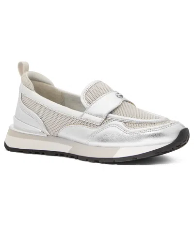 Michael Kors Women's Nova Slip-on Loafers In Silver