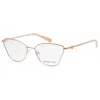 Michael Kors Women's Mk3039-1108 Toulouse 56mm Rose Gold Opticals In Gold