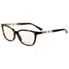 Michael Kors Women's 54mm No Color Opticals In Brown