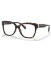 Michael Kors Women's Palawan Square Eyeglasses, Mk409154-o In Dark Tortoise
