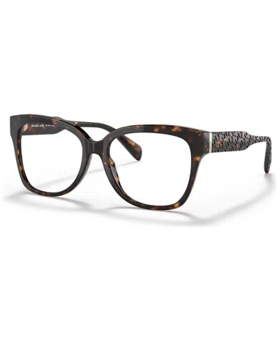 Michael Kors Women's Palawan Square Eyeglasses, Mk409154-o In Dark Tortoise