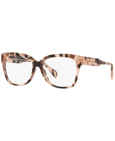 Michael Kors Women's Palawan Square Eyeglasses, Mk409154-o In Pink Tortoise