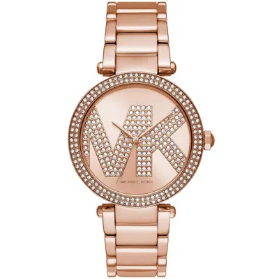 Michael Kors Women's Parker Rose Gold Dial Watch In Multi