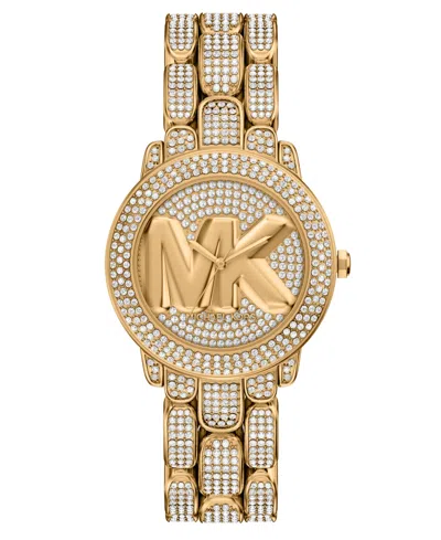 Michael Kors Women's Phoebe Three-hand Gold-tone Stainless Steel Watch, 36mm