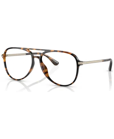 Michael Kors Women's Pilot Eyeglasses, Mk4096u56-o In Dark Tortoise