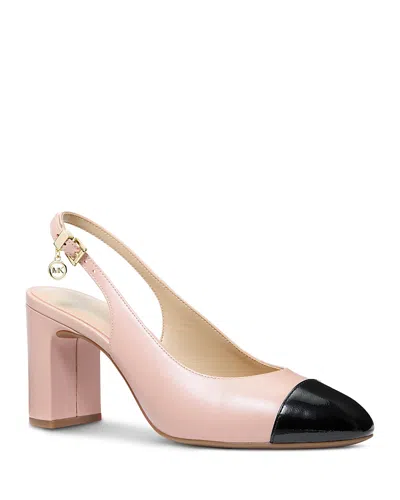 Michael Kors Women's Piper Leather Flex Slingback Pumps In Pink