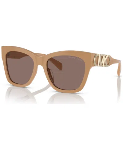 Michael Kors Woman Sunglass Mk2182u Empire Square In Brown Solid Polarized