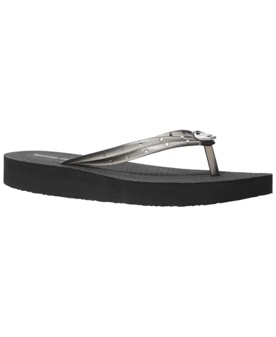 Michael Kors Women's Posie Flip Flops Sandals In Black