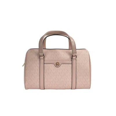 Michael Kors Women's Pvc And Smooth Leather Shoulder Bag In Pink