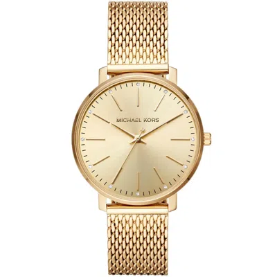 MICHAEL KORS WOMEN'S PYPER GOLD DIAL WATCH