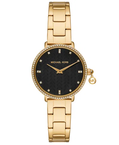 Michael Kors Women's Pyper Quartz Two-hand Gold Stainless Steel Watch 32mm