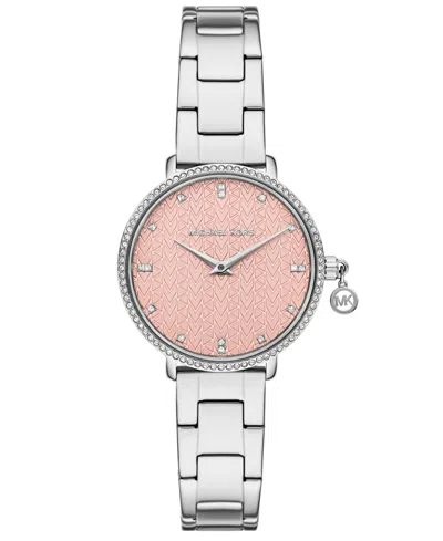 Michael Kors Women's Pyper Quartz Two-hand Silver Stainless Steel Watch 32mm In Metallic