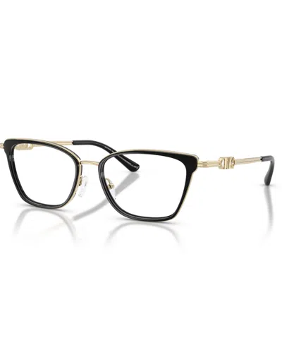 Michael Kors Women's Rectangle Eyeglasses, Mk3102 In Black