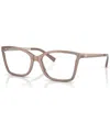 Michael Kors Women's Rectangle Eyeglasses, Mk405852-o In Blush Camel Pearlized