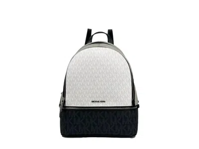 Michael Kors Women's Rhea Medium Backpack In Optic White Multi