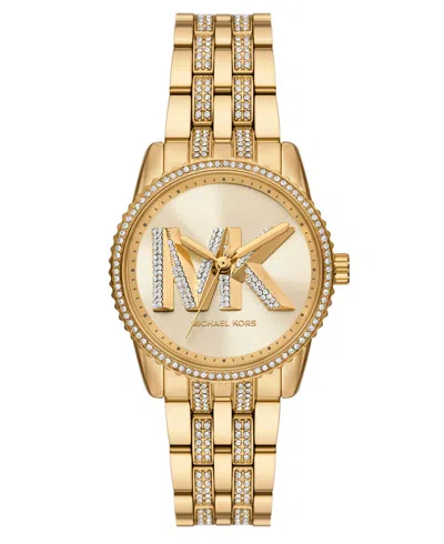 MICHAEL KORS WOMEN'S BRYANT CHRONOGRAPH GOLD-TONE STAINLESS STEEL WATCH, 35MM