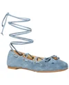 Michael Kors Shae Flex Suede Ballet Flat