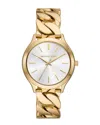 Michael Kors Slim Runway Gold-tone Curb-link Watch