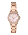 Michael Kors Mini Sage Pavé Rose Gold-tone Watch
