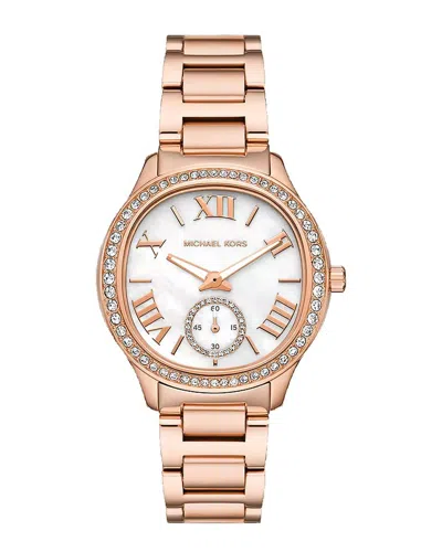 Michael Kors Women's Sage Watch In Black