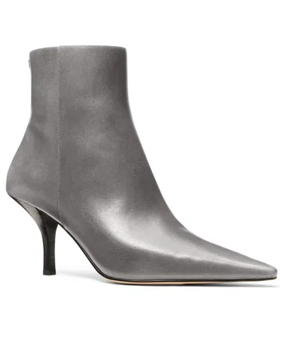 Michael Kors Women's Salem Pointed Toe Booties In Silver