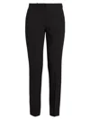Michael Kors Women's Samantha Pleated Straight-leg Pants In Black
