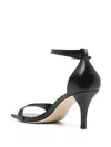 Michael Kors Low Profile Laced Shoes With Ankle Strap In Black