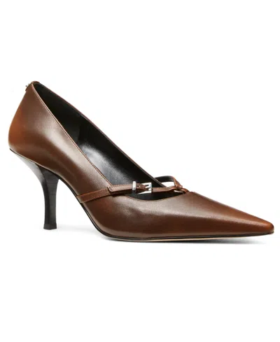 Michael Kors Women's Selina Pointed Toe Pumps In Brown
