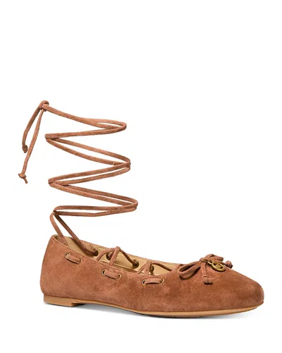 Michael Kors Women's Shae Flex Ballet Flats In Brown