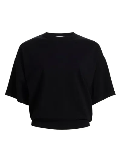 Michael Kors Shaun Stretch Viscose T-shirt In Black