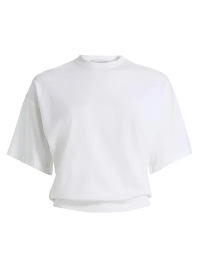 Michael Kors Shaun Stretch Viscose T-shirt In White
