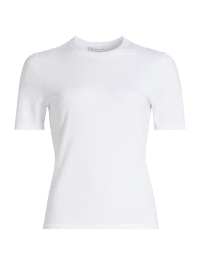 Michael Kors Women's Short-sleeve Crewneck T-shirt In White
