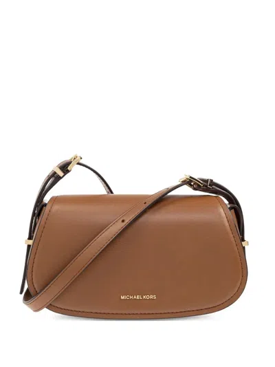 Michael Kors Lydia Small Crossbody Bag In Marrone