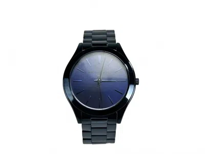 Michael Kors Women's Slim Runway Stainless Steel Watch In Blue