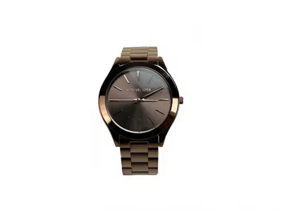 Michael Kors Women's Slim Runway Stainless Steel Watch In Brown