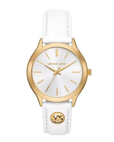 Michael Kors Women's Slim Runway Watch In Blue