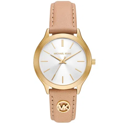 Michael Kors Women's Slim Runway White Dial Watch